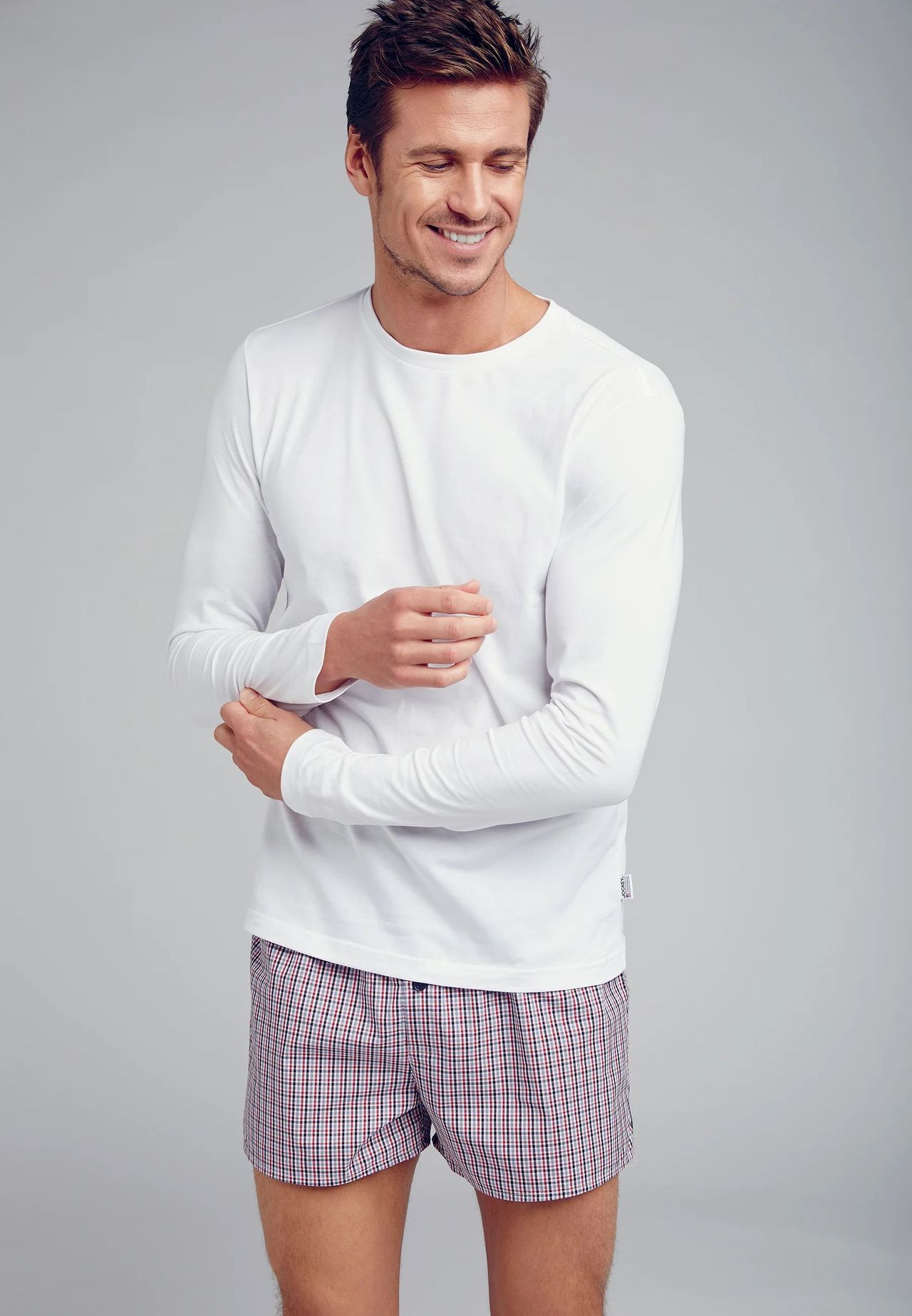 Jockey® American Shirts Unterhemd, Baumwolle, Langarm, FüR Herren, Weiß, XL