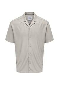 ONLY & SONS - Hemd KARI Kurzarmhemd - dunkelgrau