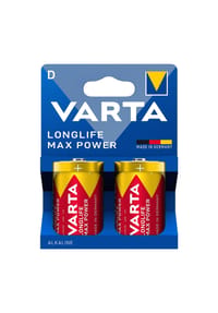 COFI - VARTA Longlife Max Power  Batterien D/LR20 (2-Pack) – 1.5V Alkaline, - 