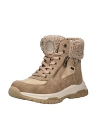 TOM TAILOR - Lederimitat/Textil Stiefelette - Braun