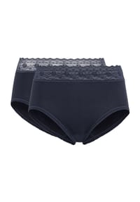 SYLVIA SPEIDEL. - Taillenslip, 2er-Pack, Spitze, für Damen - 7840 BLUEBERRY