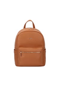 L.CREDI ELLA - Rucksack, Kunstleder, Emblem, uni, für Damen - COGNAC