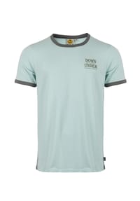 ROADSIGN® australia - Herren T-Shirt Outline dezenter Brustprint mit Kontrastdetails aus weichem Jersey für sportlich moderne Freizeitlooks - grau