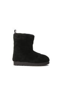 ONE ELEMENT - Schwarze Schneestiefel mit Schafswolle - Schwarz