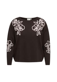 ONLY CARMAKOMA - Strickpullover 2026 4_Prefall, Rundhals, für Damen - 237375001 COFFE/PA