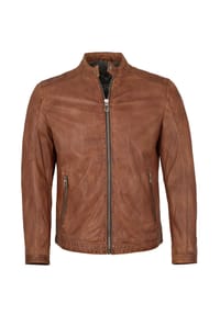 MILESTONE® - Herren Lederjacke Lammnappa kupfer - kupfer