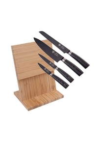 GRÄWE® - Messerhalter mit Messerset KURO BAMBOO / KURO - schwarz