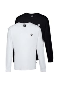 OLDSKULL - Multipack Longsleeve T-Shirt Basic Oldskull Iconic Logo unverkennbare Oldskull-Optik - Black / White