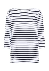 GALERIA - Shirt Anja, 3/4-Arm, U-Boot-Ausschnitt, für Damen - BLACK/WHITE