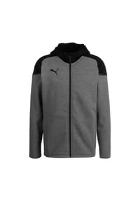 PUMA® - TeamCUP Casuals Kapuzenjacke Herren - grau / schwarz