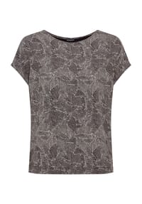 MANGUUN collection - T-Shirt, Rundhals, für Damen - ABSTRCT PRNT GREEN