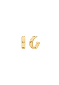 MICHAEL KORS PREMIUM - Michael Kors Damen-Creolen mit Logo, MKJ8617710 - Gold