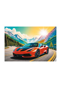 Trefl - Puzzle Sportwagen, Kinderpuzzle, Kinder, 100 Teile, 48 x 34 cm - 
