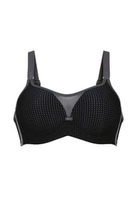 Anita - Performance Wirex Sport-BH, Komfortträge, atmungsaktiv, für Damen - 445 SCHWARZ/ANTH.