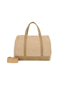 Fritzi aus Preußen Easy Tote - Schultertasche Easy Tote Limited Teddy im modernen Teddy-Look - Beige