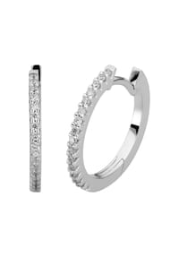 LYOMI - Klappcreolen 585/- Gold 32 Diamant Lab Grown 0,21ct. - weiß