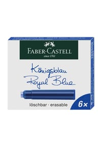 Faber-Castell - Tintenpatronen, 6er-Packung - KÖNIGSBLAU