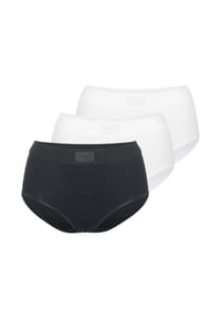 sloggi - Maxi Slip 3er Pack Double Comfort T - Schwarz