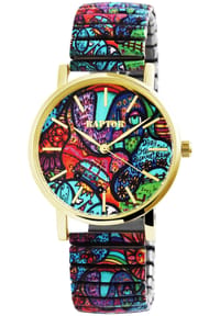 ONE ELEMENT Raptor - Damen Quarz Armbanduhr Colorful Edition mit Edelstahlzugarmband - Mineralglas - Colorful Edition 1