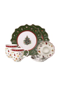 Villeroy & Boch Frühstücks-Set Toy's Delight 6er Set grün-weiß - TOY'S DELIGHT - grün-weiß