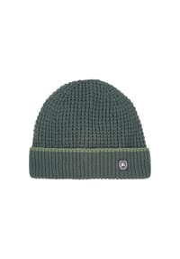 LERROS - Strickmütze mit hohem Umschlag aus wärmender Kunstfaser - CEDAR GREEN
