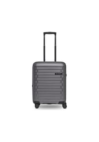 pactastic Collection 04 - Collection 04 THE CABIN + 4 Rollen Kabinentrolley S 55 cm mit Dehnfalte - anthracite-metallic
