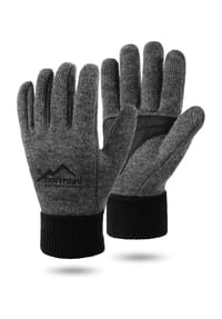 normani® - Woll-Strick-Fingerhandschuhe Hamilton - Grau