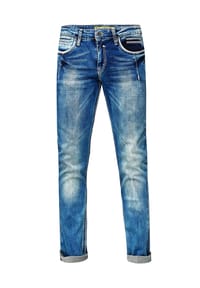 RUSTY NEAL® - Jeans NEW YORK 29 im modernen Used-Look - Blau