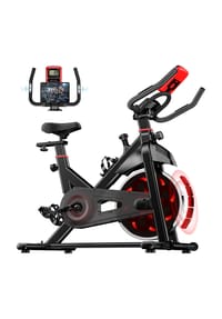 HOME FITNESS CODE - Indoor Cycling Bike X3 mit 6 kg Schwungrad, Magnetbremssystem und LCD-Display für Zuhause - 