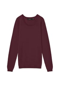 VERO MODA® - Pullover, Rundhals-Ausschnitt, Waffelstruktur, für Damen - 175629 BALSAM GRE