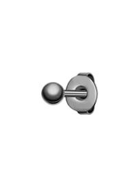 TRUE REBELS - Herren Ohrringe aus Edelstahl in gunmetal - gunmetal