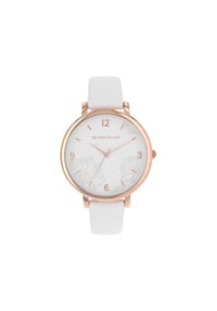 TOM TAILOR - Quarzuhr für Damen, Alloy/Edelstahl | Blume - Rosefarben