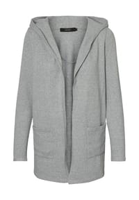VERO MODA® - Cardigan, Eingrifftaschen, Kapuze, für Damen - 178994 LIGHT GREY