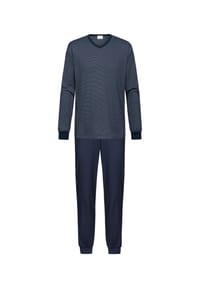 mey - Bennison Schlafanzug, atmungsaktiv, für Herren - 668 YACHT BLUE