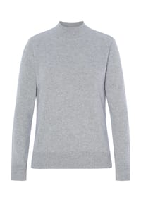 GALERIA - Seide-Kaschmir Pullover "Rom", Stehkragen, für Damen - AQUA