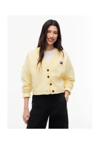 TOMMY Jeans - Cardigan, Knopfleiste, für Damen - ZF9  YELLOW