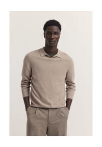 bugatti - Pullover Seasonal Collection, Polokragen, für Herren - 040 BEIGE