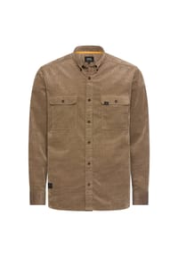 camel active - Cordhemd mit 2-Wege Stretch - Schwarz