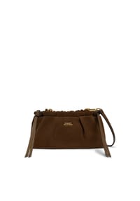 TOMMY HILFIGER - Umhängetasche, Leder, Magnetverschluss, für Damen - GUG  BROWN