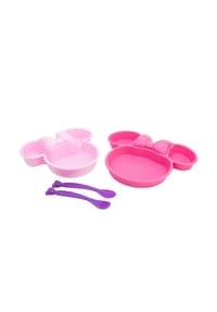 Disney - Disney Minnie Mouse Kindergeschirr-Set 4-teilig – Teller, Schale - Mehrfarbig Onesize