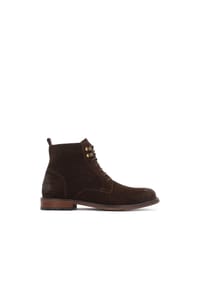 kazar - Braune Wildlederstiefel mit Metallösen - Braun