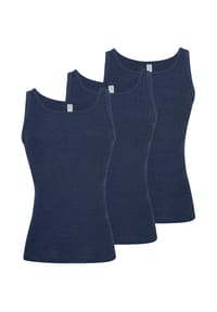 ESGE - Unterhemd / Tanktop 3er Pack - Feinripp Jeans - Marine