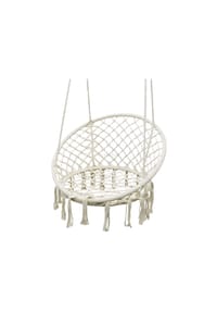 COFI - Hängesessel Indoor und Outdoor - Hängekorb für Terasse, Wohnzimmer - Beige OneSize