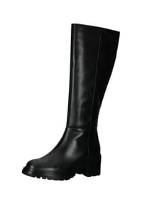 GEOX - Stiefel, Blockabsatz, Leder, für Damen - C9999 BLACK