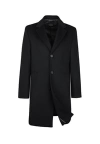 DIGEL - Modern Fit Paletot Dax in Schwarz - Schwarz