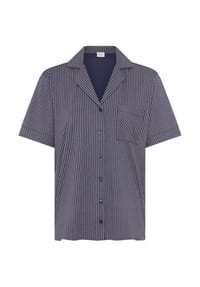 s.Oliver - Pyjama-Oberteil Everyday, V-Ausschnitt, für Damen - 25183 DARK BLUE ST