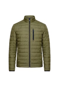 NEW CANADIAN - Steppjacke mit schützendem Stehkragen - grün
