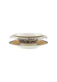 Villeroy & Boch Suppentasse mit Untertasse Audun Ferme 400 ml bunt - AUDUN FERME - bunt