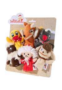 heunec® - Kuscheltier Sandmann Fingerpuppen - Set 6er - mehrfarbig