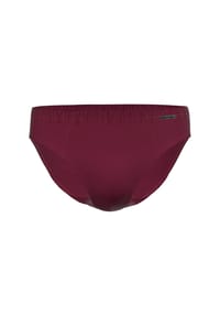 AMMANN - Cotton & More Slip, Streifen, Label, für Herren - 7 BORDEAUX